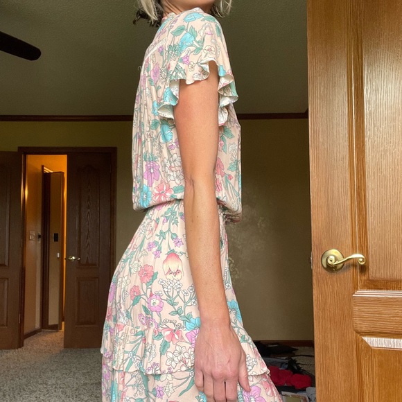 SOLD—-Spell & The Gypsy Floral Frill Dress XS, EEUC - Picture 4 of 16